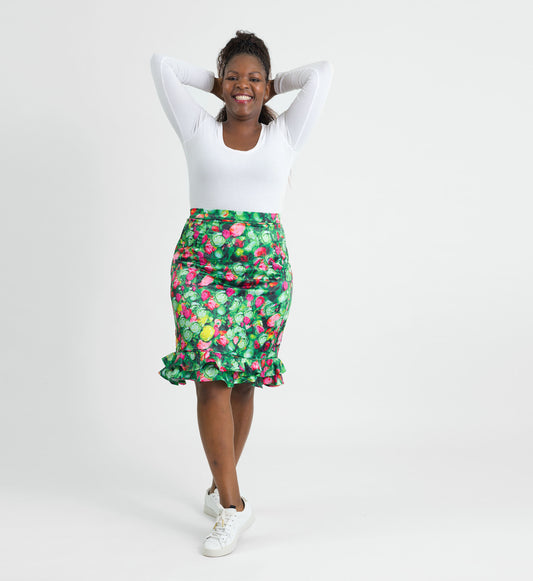 Green Rose Skirt